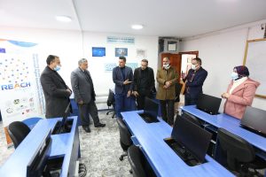 The Center for Continuing Education and Community Service in Ramallah and Al-Bireh Governorate inaugurated a laboratory for the project "Reinforcing Access to Cross Border Employment at Palestinian Higher Education Institutions (REACH)" on Saturday, February 5, 2022. The laboratory was inaugurated by the President of the University, Prof. Samir Najdi, the Project Manager, Dr. Sadiq Abdel-Aal, and Dr. Mahmoud Hawamdeh, Director of the Center for Continuing Education and Community Service. This laboratory is one of the outcomes of the "REACH" project, which was funded by "Erasmus +" in the framework of building the capacities of Palestinian higher education institutions in collaboration with five Palestinian universities and five European universities. The project will provide integrated digital services to increase and expand employment opportunities for graduate students at Palestinian universities, with the goal of promoting a culture of cross-border work. Prof. Najdi said: "We are partners in many national and international universities, and we are proud of this partnership as this laboratory represents a leap from the present to the future.” Prof. Najdi added, “Al-Quds Open University places a high value on this field, and it is essential to us that the project succeeds and our students are qualified to work in international institutions. This project has a brilliant future and great interest on the part of the university and various institutions in Palestine, whether governmental or private. Dr. Mahmoud Hawamdeh, for his part, emphasized that the laboratory will contribute to providing unconventional job opportunities for graduate students, especially since work in the laboratory is based on remote work, indicating that this is the fifth project implemented in collaboration with the "Erasmus+ project." Ms. Samar Khadraj, the Project Coordinator at the Center for Continuing Education and Community Service, gave a project overview presentation, stressing that the Center will provide integrated digital services to increase the opportunities for graduate students to have jobs. "We will now move to create a base of experts and trainers in several fields, including information and communication skills, engineering, linguistic translation, personal skills, and free trade, training them by European experts," adding, "In the next phase, graduate students will be trained to provide them with the necessary skills and knowledge, each according to his or her specialization in line with market needs."